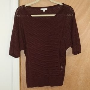 New York & Company Maroon Sweater